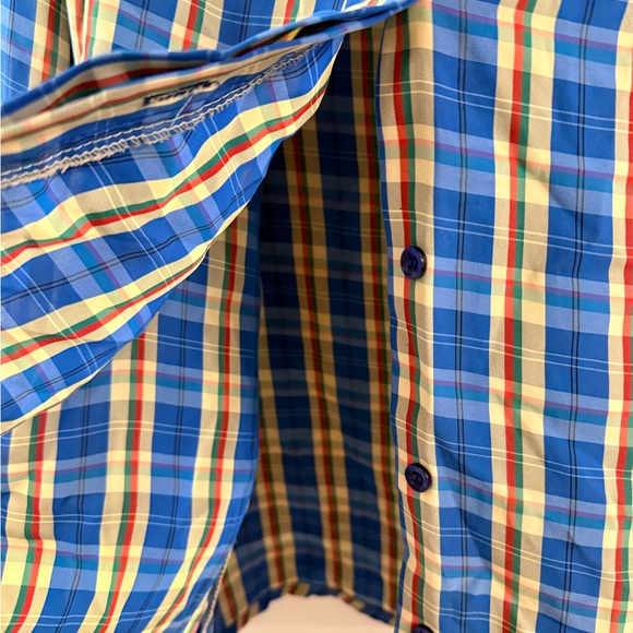 Vintage Caribou Plaid Ruffle Blouse | Cottagecore Preppy (size 18) - Picture 6 of 8